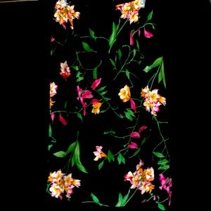 Black/floral skirt and sweater set